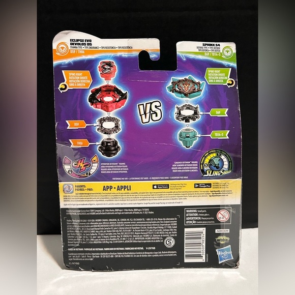 Beyblade Burst SURGE Dual Collection SPHINX S4 ECLIPSE EVO DEVOLOS D5 NEW.. - Picture 2 of 3